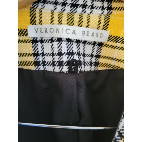 Veronica Beard Yellow Miller Plaid Blazer Jacket size XS Clueless Preppy 90s - Picture 3 of 14